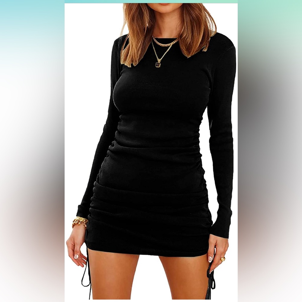 BASIC BLACK KNIT DRESS